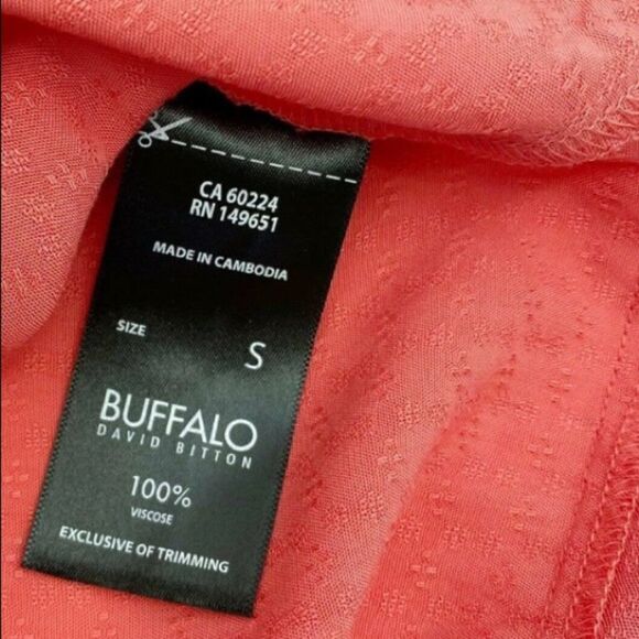 Coral tie front top - Picture 7 of 7